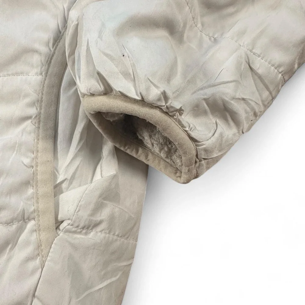 Patagonia Youth Kids White Down Reversible Sherpa Puffer Jacket XL